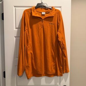 Columbia Men's Bright Orange Quarter-Zip Pullover